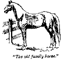 [Illustration: "<i>The old family horse</i>."]