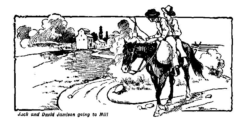 [Illustration: Jack and David Jamison going to Mill]